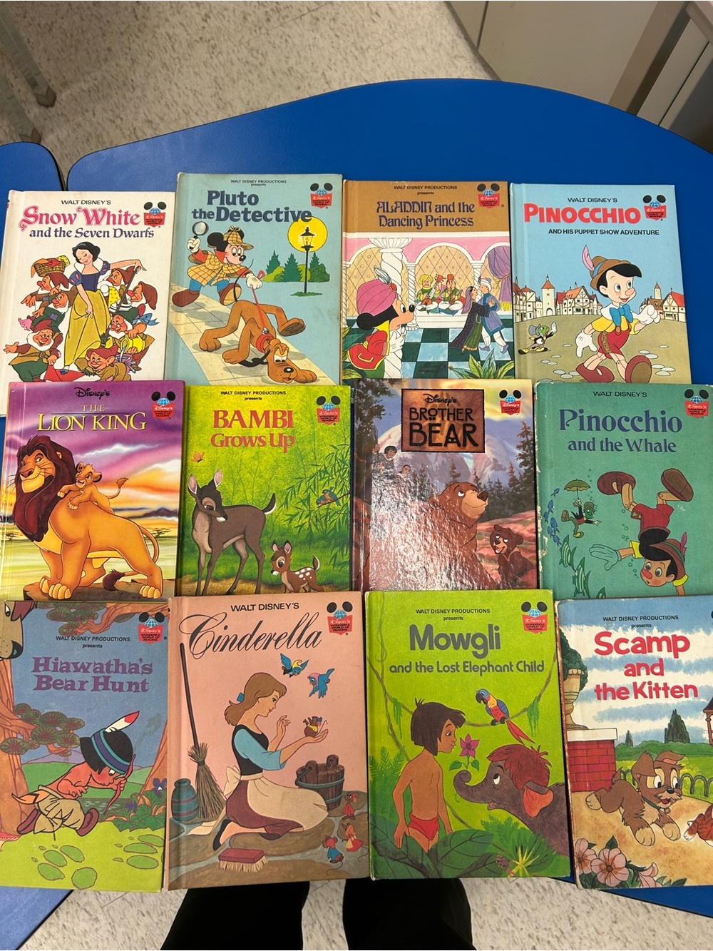 Disney’s Wonderful World of Reading Book Lot of 12 Snow White, Lion King, Bambi